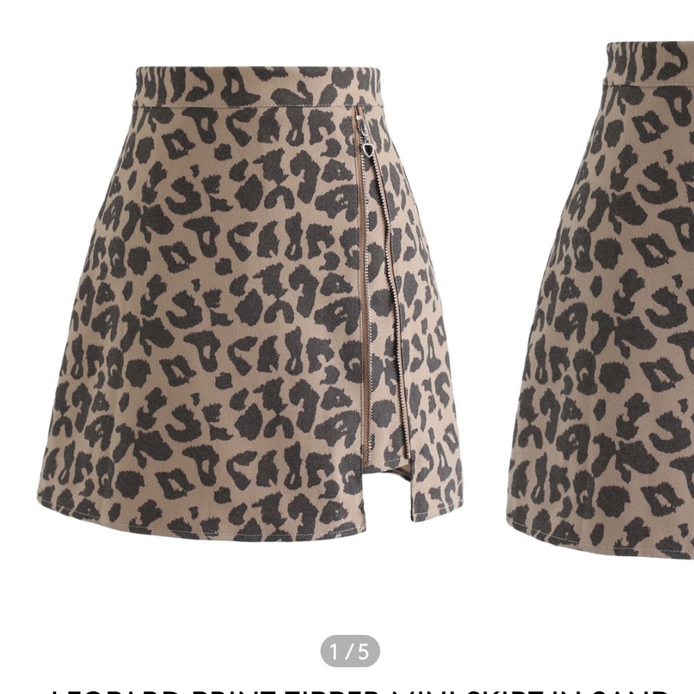 Leopard skirt